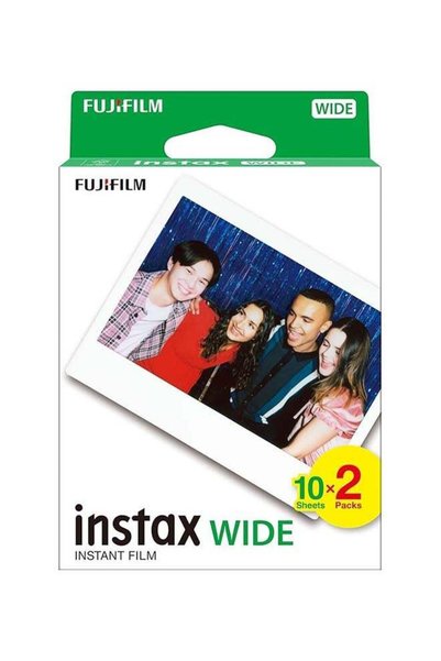 Fujifilm عبوة تحتوي على 2 فيلم إنستاكس وايد أبيض للتصوير الفوري