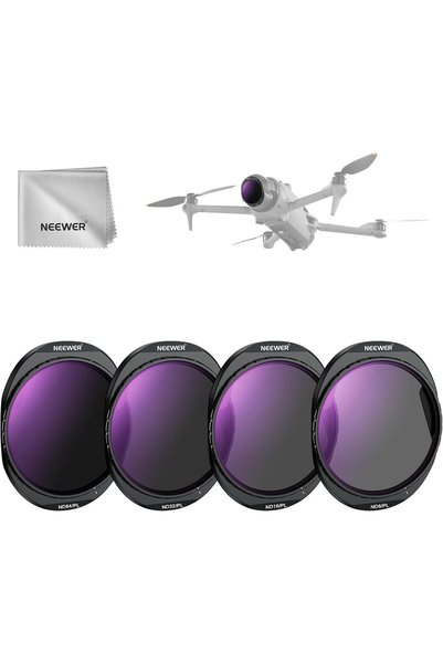 Generic مجموعة فلاتر ND متوافقة مع DJI Mavic 4 Pro (4 قطع)، تثبت بالبراغي ND8...