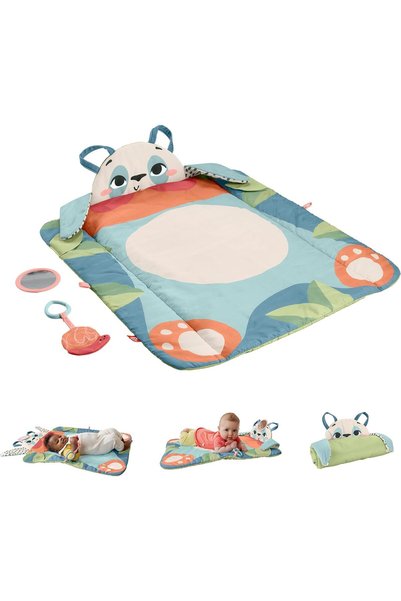 Generic Planet Friends Roly-Poly Panda Baby Activity Play Mat with 2 Toys