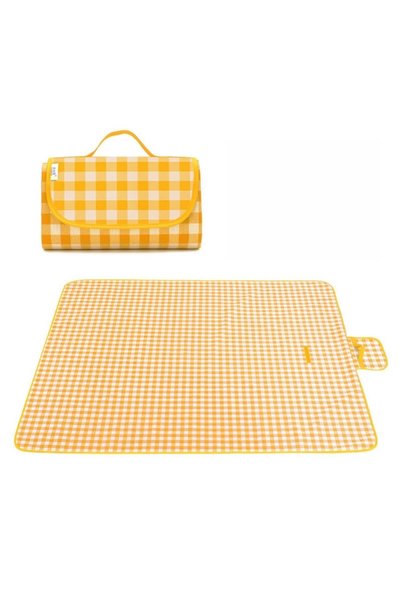 Generic Brand Pătură de picnic impermeabilă cu mâner de transport și închider...
