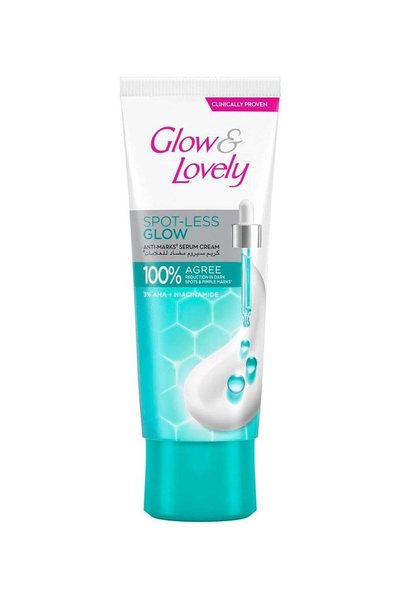 Glow & Lovely توهج وجمال بدون بقع، مضاد للعلامات، أبيض، 100 جرام