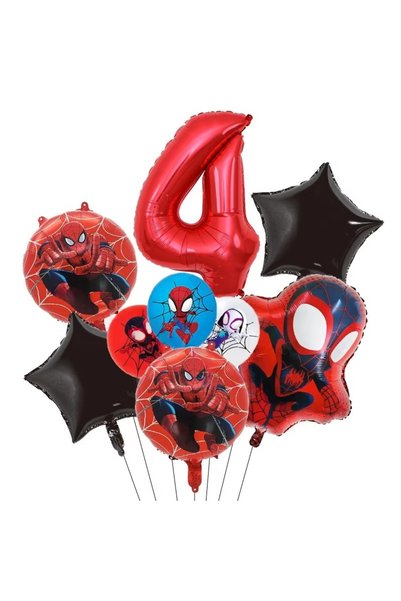 Hasbro other balloon 4 Mask Spider Hero Birthday Party Supplies Tableware Kit...
