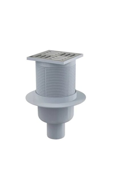 ALCADRAIN Sifon pardoseala cu gratar otel inoxidabil Alcaplast APV2 105×105 m...