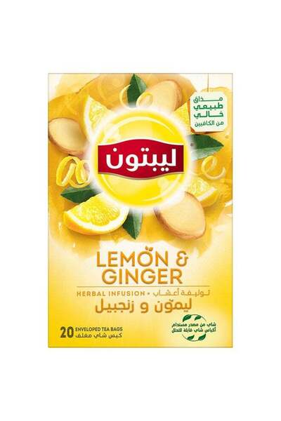 Lipton Herbal Infusion Tea Lemon And Ginger