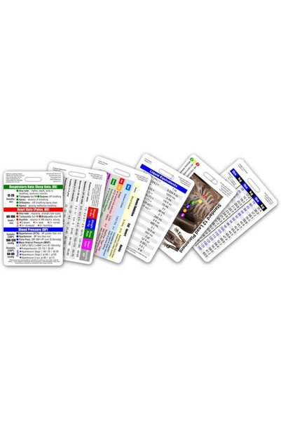 Generic مجموعة بطاقات تعريف عمودية صغيرة الحجم (CNA/MA/Tech) - 6 بطاقات.