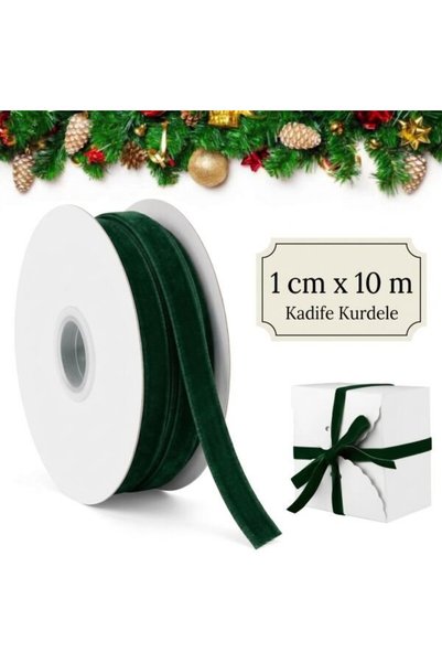 roco paper Tamnozelena somotska traka, 1 cm x 10 metara, traka za pakovanje b...