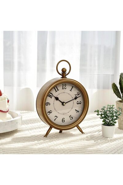 GENERAL EMAX HOME Vintage Table Clock on Stand, Decorative Desk and Shelf Clo...
