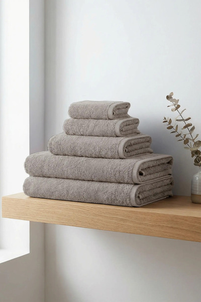 Karo Prosop de baie, spa, bej casmir, 50 x 100 cm, 450 g/m², bumbac frotir, b...