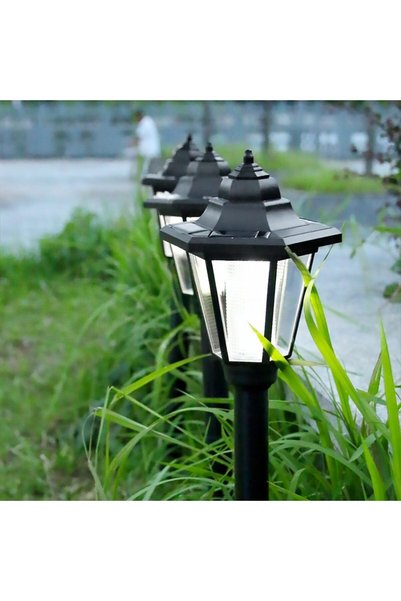 DAMUR Innovation Hexagonal Solar Garden Lamp, Warm White