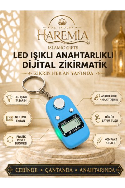 Altınoluk Haremia LED Prayer Counter with Keychain | Portable Gift-Worthy Pra...