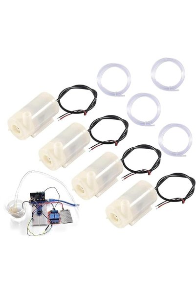 Generic 4Pcs,Micro Submersible Mini Water Pump DC 3V 5V with 4 metres Clear V...