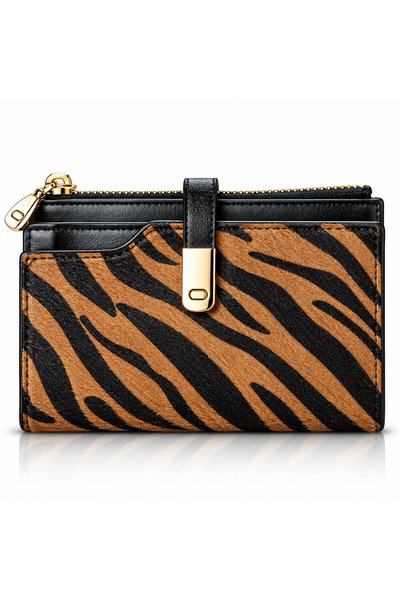 FRAGOLA Μεσαίου μεγέθους πορτοφόλι PC335-26-camel-tiger