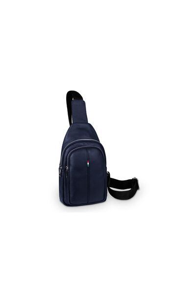 Vera Pelle Rucsac din piele Prezza albastru marin