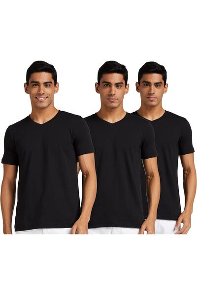 Generic Men's Solid Regular T-Shirt (Pack of 3) (SS20SYMTEE41-A)