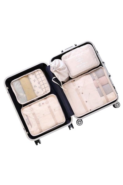 Noonedibs Set organizator valize, cuburi de ambalare, organizator de haine pe...