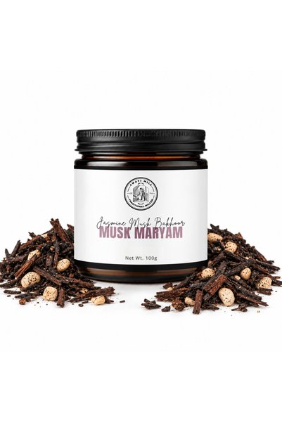 AWAFI MILL Musk Maryam Oud Bakhoor | Jasmine, Musk & Sandalwood | 100 g