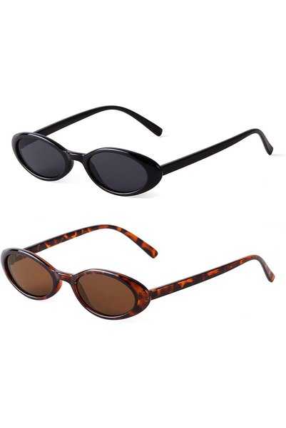 Generic Small Oval Classic Sunglasses for Women, Womens 90’s Vintage Sun Glas...