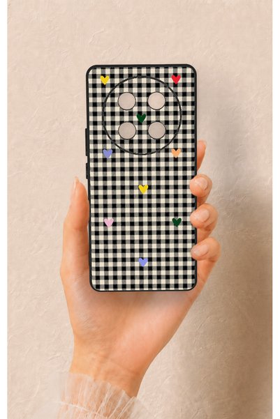 Vip Case Honor Magic 7 Lite 5G Compatible Silicone Case with Heart-Shaped Pla...