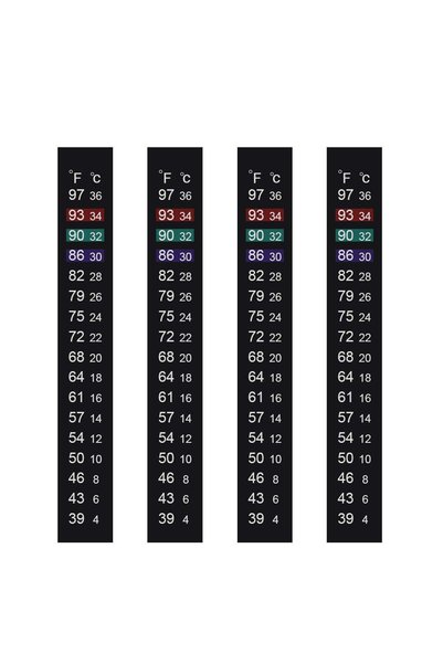 Generic شرائط مقياس حرارة حوض السمك، 4 قطع، 39 ° من F إلى 97 ° F و 4 ° من C إ...