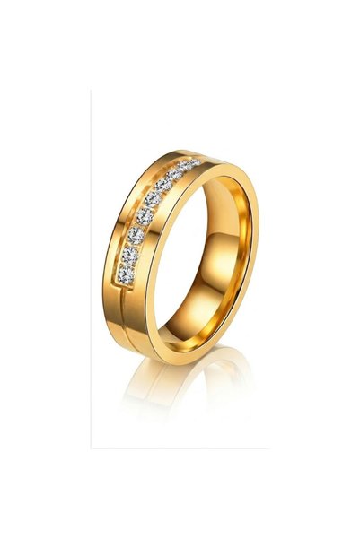 OEM 14K Gold Plated and Zirconia Wedding Rings – Serenity, Elegance for Couples