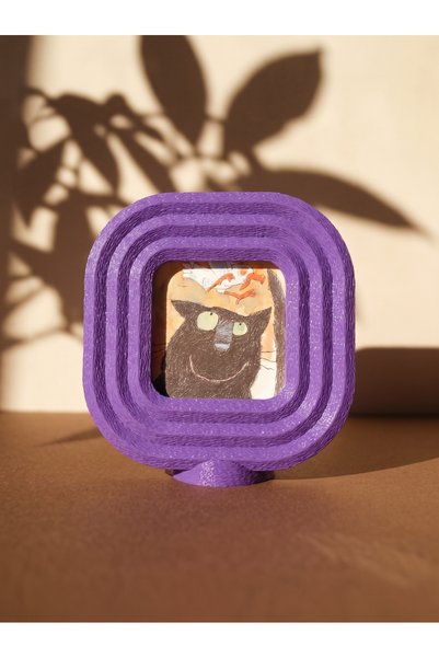 YON DESIGN Dekoratif Fotoğraf Çerçevesi 12x12 cm – Kolay Değiştirilebilir Mag...