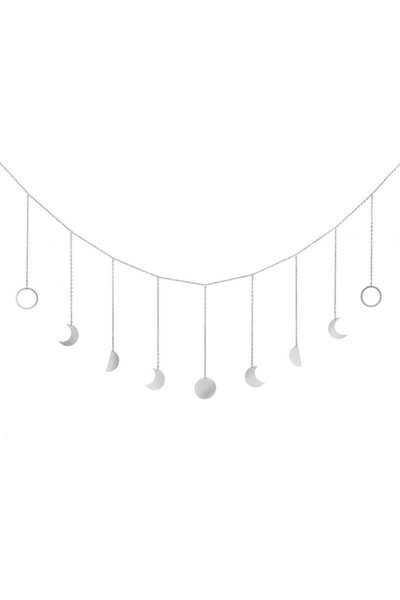 Noonedibs Lună faza perete agățat ghirlandă lună decor boho acasă decorare lu...