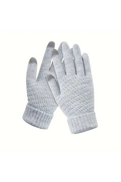 DAMUR Mănuși de damă, Inovație, Funcție touchscreen, Material tricotat din ac...