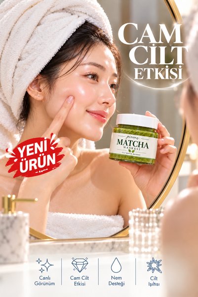 Femin Pirinç Özlü Matcha Yüz Maskesi – Cam Cilt Görünümü, Nem Desteği ve Cilt...