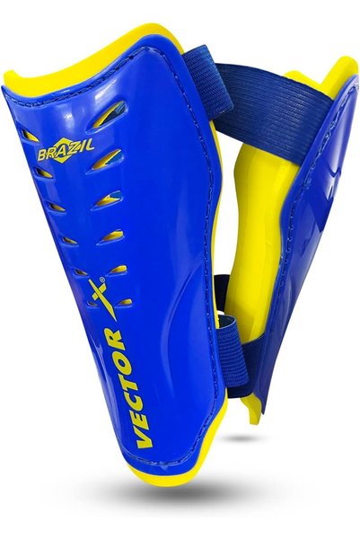Generic Football Shinguard with Adjustable Velcro for Boys Kids ( Blue/Yellow...
