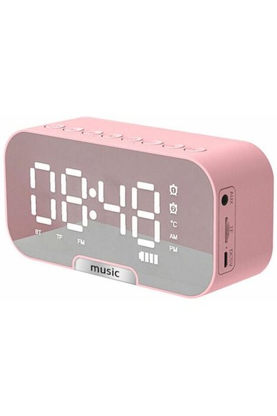 Noonedibs Ceas multifuncțional 5 în 1 cu difuzor Bluetooth, radio FM și ceas ...