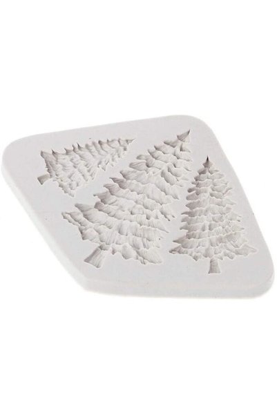 Noonedibs Matriță din silicon în formă de brad de Crăciun, pentru fondant, ră...