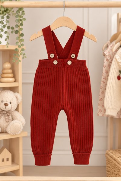SANTRALBEBE Baby Boy Knitted Jumpsuit