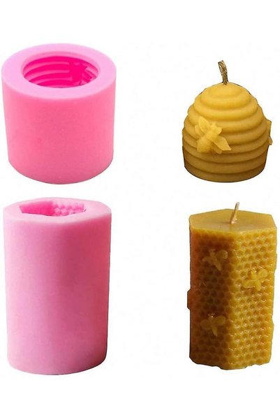 Noonedibs 3D albine fagure lumânare matrite stup silicon mucegai pentru ceară...