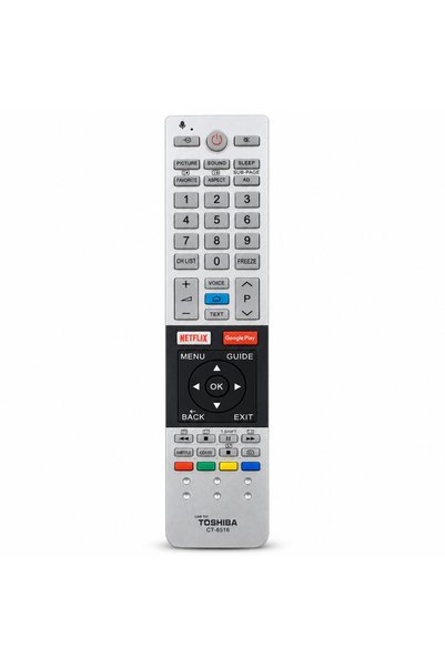 BURAQ جهاز تحكم عن بعد للتلفزيون CT-8516 من توشيبا مع زر صوتي