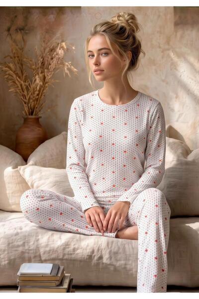 mervemoda WINTER-PRINTED PAJAMA SET