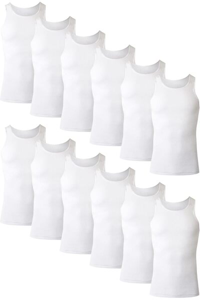 Generic Men's Lightweight Cotton Moisture-Wicking Tank Undershirts (6 Pack)