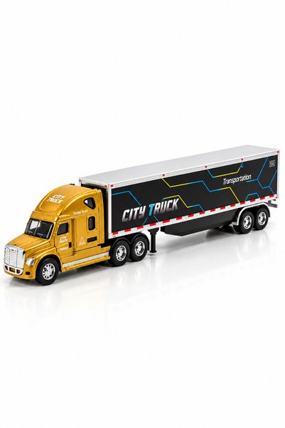 craftivio Metal Toy Truck and Trailer, 25.5 cm – Diecast Model Truck
