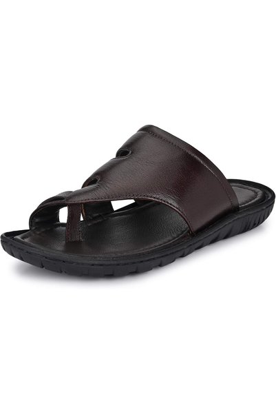 Generic Men BWD 151 Leather Flip Flops Thong Sandals