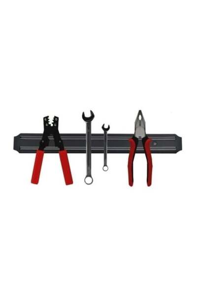 E-ANAMAG Magnetic tool holder, wall mount, 33 x 4.8 x 1.4 cm, black
