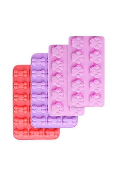 Noonedibs Matrita de silicon pentru oase de gheare de catelus, alimentara, an...