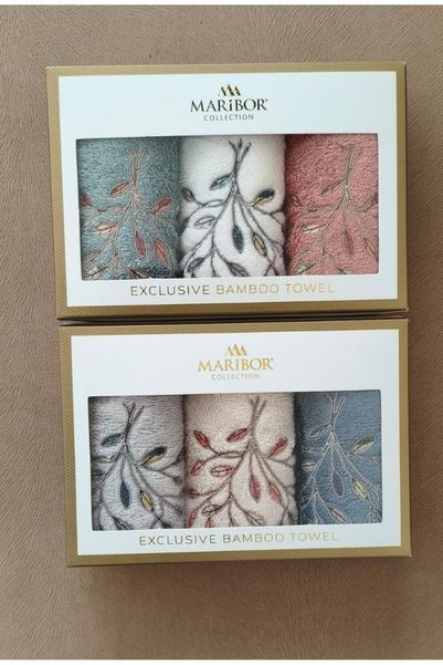 A.Z.H. Maribor (Boxed Set of 6) Premium 3D Embroidered 30x50 cm Kitchen Towel...