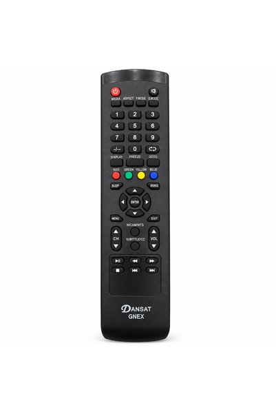 BURAQ Dansat GNEX TV Remote Control, Black