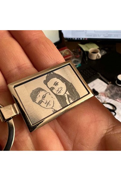 robert the artist Breloc metalic personalizat cu fotografie și/sau text