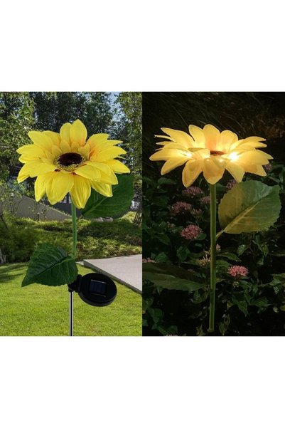 DAMUR Solar LED Lamp type Sunflower, 70 cm height, For garden, Innovation