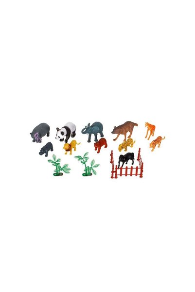 Jumbo Set Animale Salbatice de Plastic - 16buc