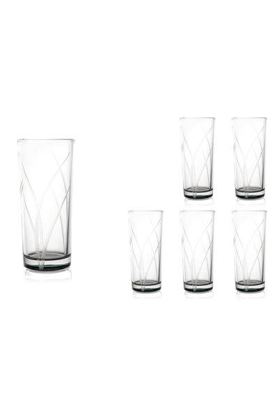 Mikasa Moor Set of 6 Charcoal Grey Water Glasses, 300 ml