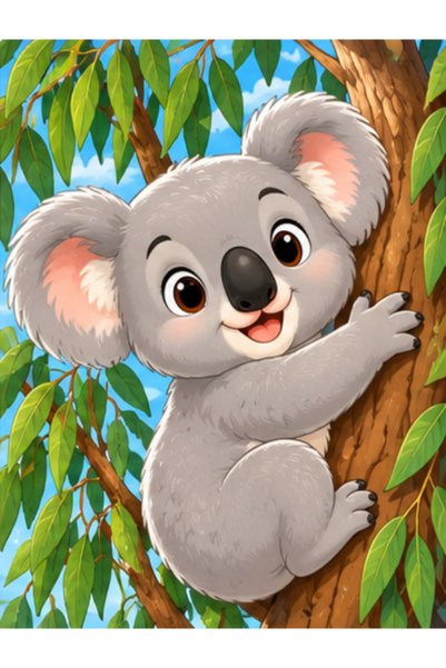 Gabcom Puzzle pentru copii cu Koala – 24 piese , 29x21cm , Puzzle Educativ cu...