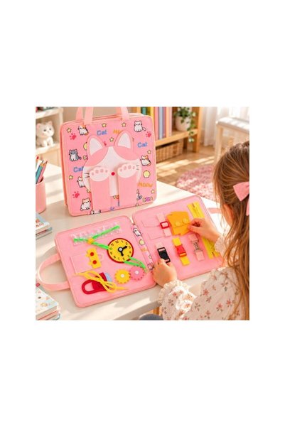 Jumbo Carte de Activitati Quiet Book Pisica