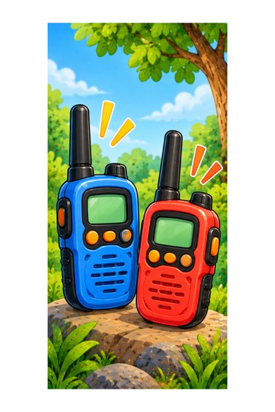 Gabcom Puzzle pentru copii cu Walkie-Talkie – 4 piese , 10x10cm , Puzzle Educ...
