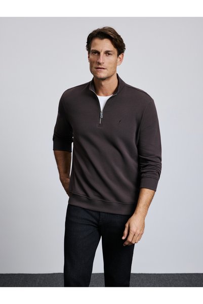 Cacharel Brown Regular-Fit Sweatshirt 50333202-VR029